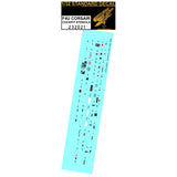 HGW 1/32 scale decals F4U Cockpit Stencils - 232021