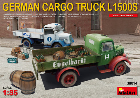 MiniArt 1/35 scale GERMAN CARGO TRUCK L1500S - model kit #38014