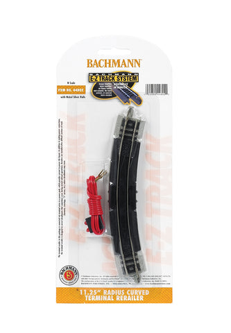 Bachmann N Scale E-Z Track 11.25" Radius Curved Terminal Re-railer with Wire - #44802