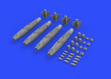 Eduard Brassin 1/48 scale set 4 pcs of US guided aerial bomb GBU-38 JDAM 648386