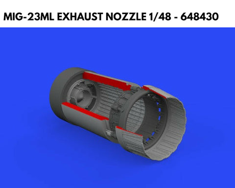 Eduard Brassin 1/48 resin exhaust nozzle MiG-23ML - 648430 - Trumpeter