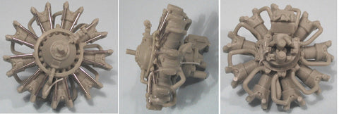 Vector Resin 1/48 scale Wright R-1820G (mid) Shvetsov M-62/M-63 Engine VEC48005