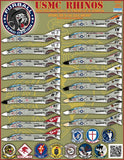 Furball decals 1/48 for F-4B/J USMC Rhinos - Vietnam era - FUR48012