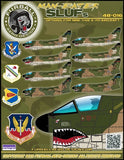 Furball 1/48 decal MAN-Eater SLUFs options for 9 A-7D  #48-016