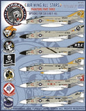 Furball Aero Design 1/48 Decals Phantom F-4J Air Wing All Stars Pt 3 - 48045