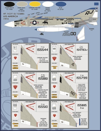 Furball Aero Design 1/48 Decals Phantom F-4J Air Wing All Stars Pt 3 - 48045 Furball Aero Design 1/48 Decals Phantom F-4J Air Wing All Stars Pt 3 - 48045