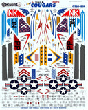 Furball Aero-Design 1/48 decals Gray & White F9F-8 Cougars KittyHawk - 4804