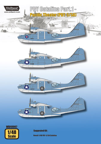 Wolfpack 1/48 decal PBY Catalina Part.1 - Pacific Theater (PBY-5/5A) - WD48007