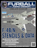 Furball decal 1/48 stencil & data sheet for F-4B/N - FUR48013