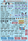 Bullseye 1/48 Decals F-16CG/CJ Falcon Viper Warheads on Foreheads II Op Allied Force for Tamiya- 48023