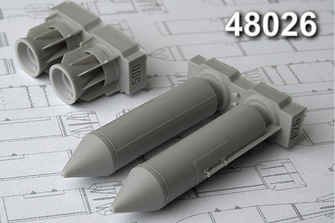 Advanced Modeling 1/48 resin RBK-500 BETAB 500kg cluster Bomb - AMC48026