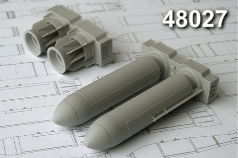 Advanced Modeling 1/48 resin RBK-500 AO-2.5 RTM cluster Bomb - AMC48027