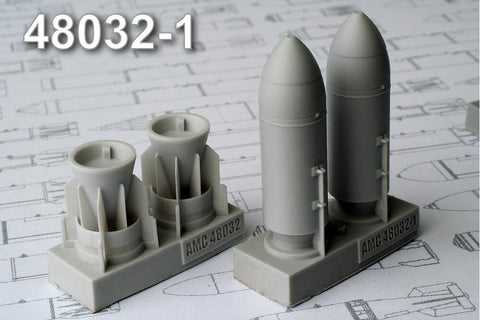 Advanced Modeling 1/48 resin ZAB-500Sh Incendiary Bomb w/cone - AMC48032-1