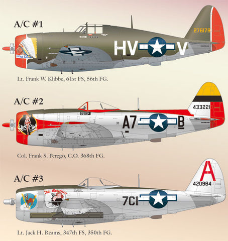 1/48 Lifelike Decals for Republic P-47D Thunderbolt Part 9 - LLD48049