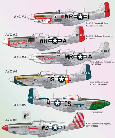 Lifelike 1/48 decals North American P-51 Part 8 for Tamiya - 48-060