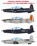 Caracal 1/48 decals T-6 Texan II CT-156 Harvard II CD48081 Ibex