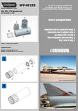 Wolfpack 1/48 scale resin AI Kfir J79 Engine Nozzle set for Kinetic WP48195