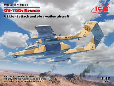 ICM 1/48 Scale  OV-10D+ Bronco Light attack and observation aircraft #48301