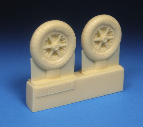 Barracuda 1/48 scale BR48437 - Bf 109E/F Mainwheels with Ribbed Tires