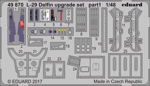 Eduard 1/48 PE Zoom L-29 Delfín upgrade set for Eduard kit - 49870