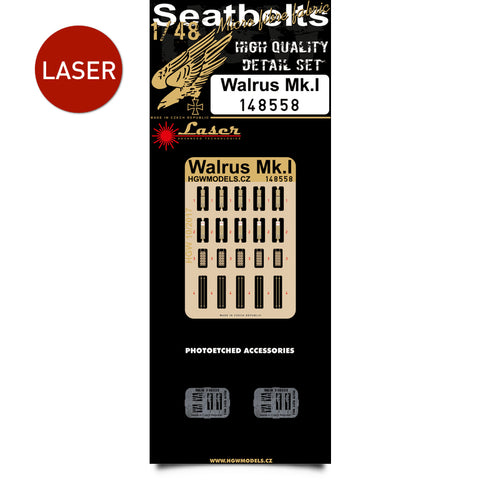 HGW 1/48 scale Seatbelts for Walrus Mk.I kits - 148558