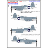 HGW 1/32 scale F4U-1 BIRDCAGE Wet Transfers - 232904