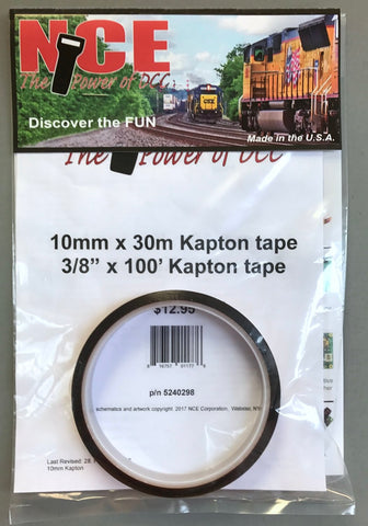 NCE #5240298 - Kapton Tape 10mm Wide, 100' Roll