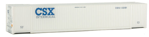 Walthers Scene Master 949-8520 HO Scale 53' Singamas Container - CSX (White w/ Blue Lettering)