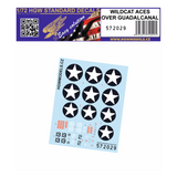 HGW 1/72 scale decals Wildcat Aces Over Guadalcanal  - 572029