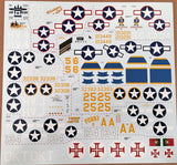 Fundekals 1/48 decals P-38E/F/G/H Lightning for Tamiya - 48030