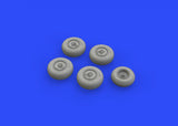 Eduard 1/48 Brassin set He 219 undercarriage wheels for Tamiya - 648328