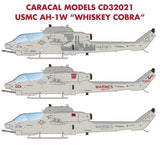Caracal 1/35 decal CD32021 USMC AH-1W Whiskey Cobra for MRC / Academy