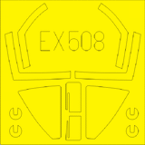 Eduard 1/48 Mask Sea Harrier FRS.1 - EX508 for Kinetic