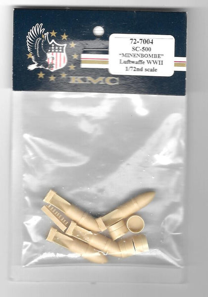 KMC Resin 1/72 SC-500 ‘Minenbombe’ Luftwaffe WWII - #72-7004 KMC Resin 1/72 SC-500 ‘Minenbombe’ Luftwaffe WWII - #72-7004