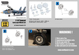 Wolfpack 1/32 F-14 Tomcat Early Type wheel set for Tamiya/Trumpeter WP32077
