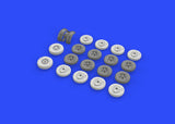 Eduard 1/72 Brassin Victor wheels - 672143 for Airfix kit