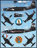 Furball 1/48 decals Colorful F2H-2/2P Sea Blue Banshees for Kitty Hawk FDS-4811