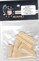 KMC 1/48 Resin Focke Wulf FW190D9 Control Surfaces - 48-5017 KMC 1/48 Resin Focke Wulf FW190D9 Control Surfaces - 48-5017