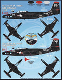 Furball 1/48 decals Colorful F2H-2/2P Sea Blue Banshees for Kitty Hawk FDS-4811