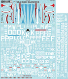 Furball 1/48 decals Colorful F2H-2/2P Sea Blue Banshees for Kitty Hawk FDS-4811