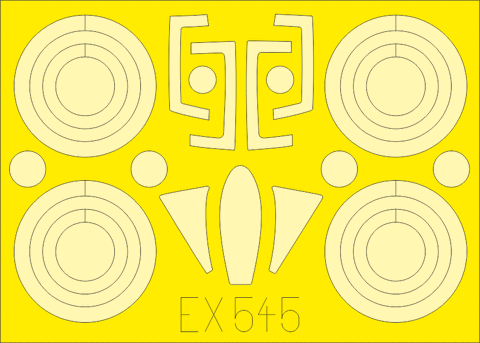 Eduard Mask 1/48 Scale MiG-25RBT for ICM kit - EX545