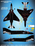 Furball 1/48 decals Colorful F2H-2/2P Sea Blue Banshees for Kitty Hawk FDS-4811