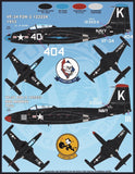 Furball 1/48 decals Colorful F2H-2/2P Sea Blue Banshees for Kitty Hawk FDS-4811