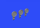 Eduard 1/48 Brassin rear view mirrors for P-51D for Airfix kit - 648359