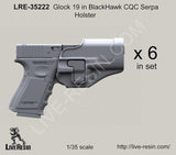 Live Resin 1:35 G-19 BlackHawk CQC Serpa Holster - LRE35222