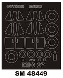 Montex 1/48 painting masks for Mikoyan MiG-27 Flogger D for Trumpeter - SM48449