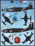 Furball 1/48 decals Colorful F2H-2/2P Sea Blue Banshees for Kitty Hawk FDS-4811