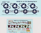 Lifelike decals 1/48 48-051 North-American P-51 Mustang Pt.5 Big Beautiful Doll