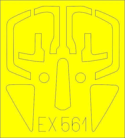 Eduard 1/48 Scale Mask for Su-17M4 by Hobby Boss - EX561