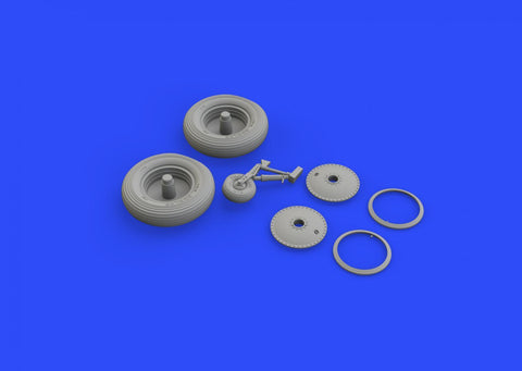 Eduard 1/48 Brassin undercarriage wheels for Walrus Mk.I for Airfix - 648343